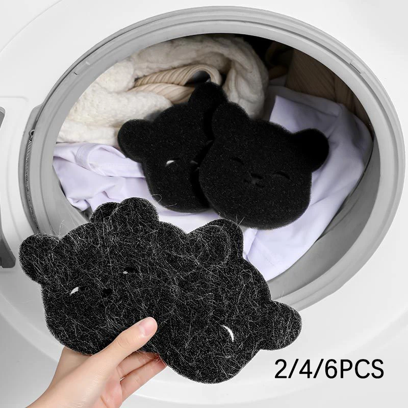 2-6 Stück Tierhaarent ferner Bären form Wäsche kugeln Waschmaschine Flusen fänger wieder verwendbare Kleidung Sofa Katze Hund Fell Reinigungs schwamm