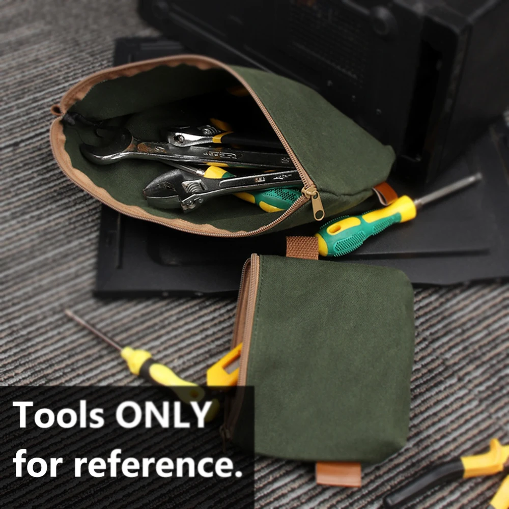 Canvas Waterproof Storage Hand Tool Bag Multifunctional Organiser Tools Bag Portable Wrench Spanner Tool Storage Organizer S M L