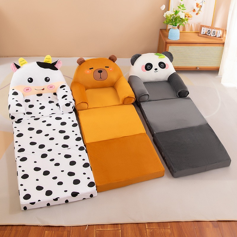 New children's folding sofa kindergarten boys and girls seat stool baby lazy sleeping sofa dismantling and washing logo