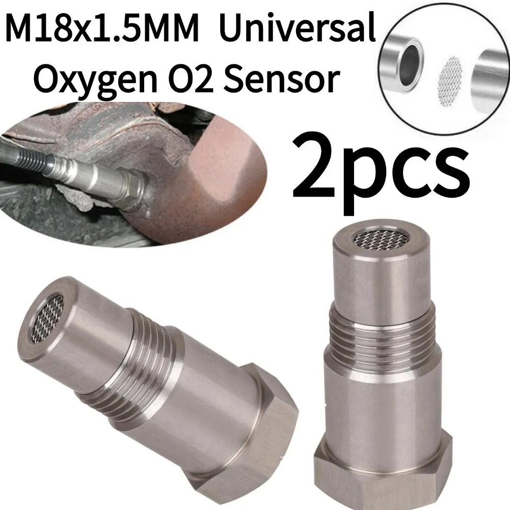 2 pçs m18x1.5 universal oxigênio o2 sensor espaçador adaptador verificar luz do motor cel sensor de oxigênio carro durável modificação accessorie