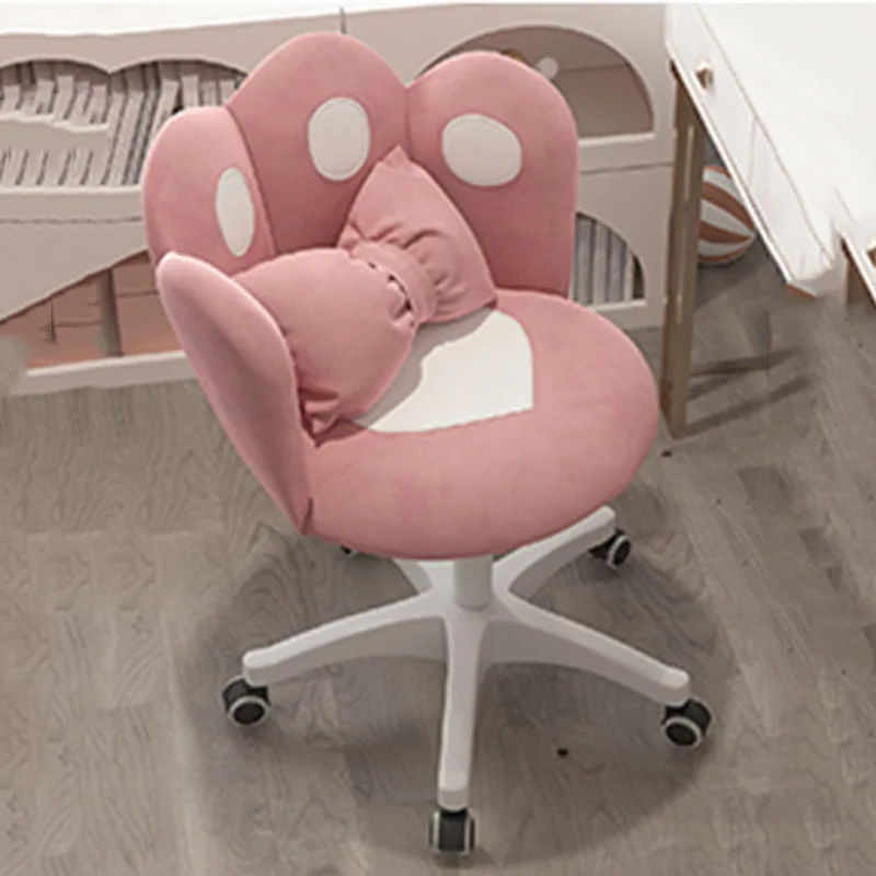 Kursi komputer meja kantor game, kursi makan eksekutif ergonomis Pink Gamer rumah XY50DC
