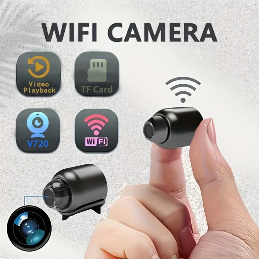 Mini-WLAN-Versteckte Kamera mit Ständer – 1 Stück, kompakte 1080p-Überwachungskamera, USB-betrieben, nicht wasserdicht, ideal für Zuhause, Büro