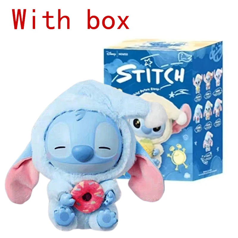 Stitch Eat Something Before Sleep Series Blind Box Pluche Vinyl Speelgoed Schattige pop Replica Mystery Box Bag Hanger Decor Gift