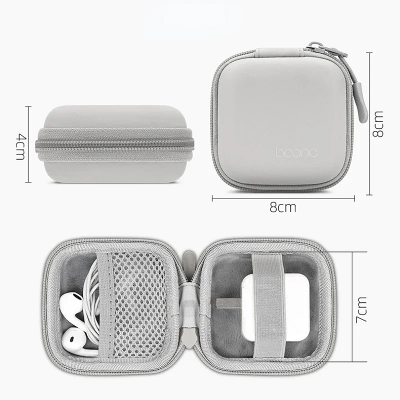 Mini Di Động Cứng Kỹ Thuật Số Tiện Ích Túi Bảo Quản Nhân Tạo Da Tai Nghe Sạc MAC Ốp Lưng Cáp Dữ Liệu Đĩa U Người Tổ Chức