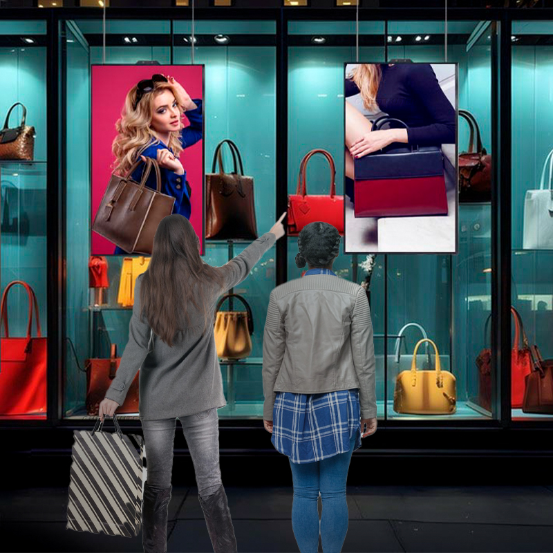 Pantalla LCD de alto brillo para publicidad Android, monitor de ventana digital HD, 32 ", 2500nits