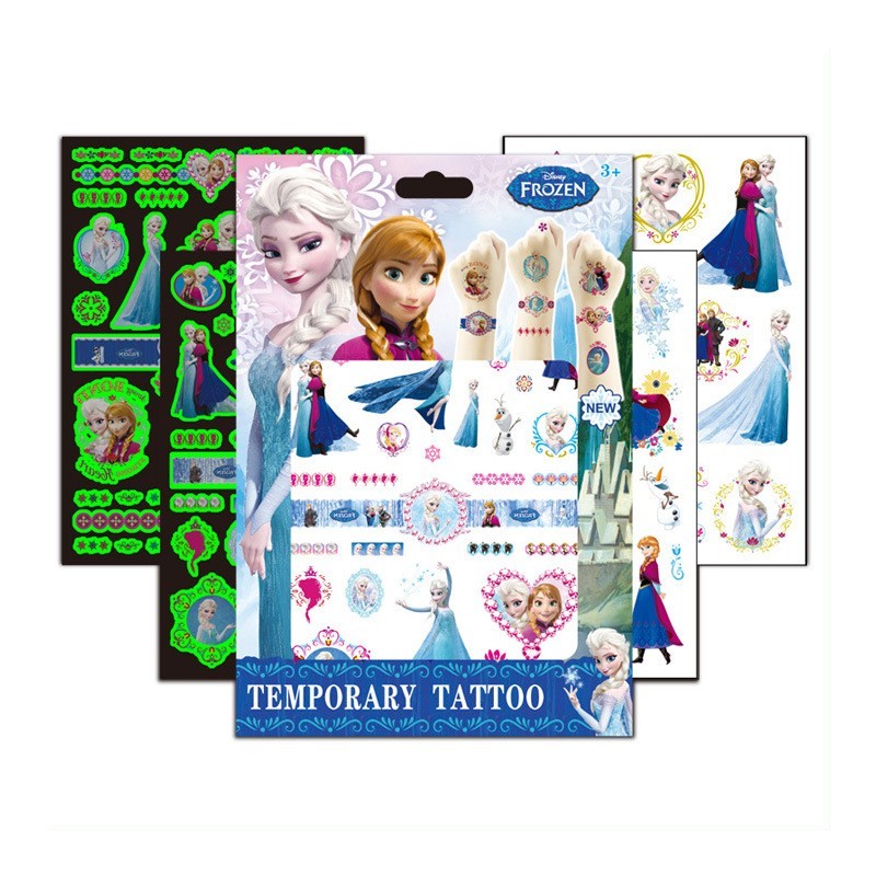 4 шт./набор, Светящиеся Татуировки-наклейки «Человек-паук»