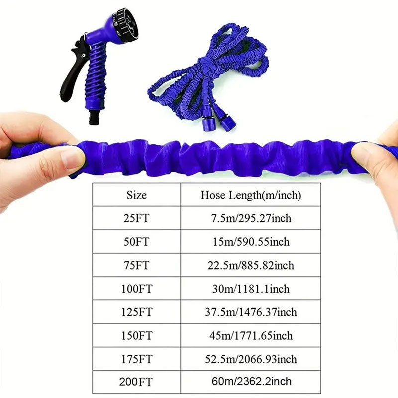 Hogedrukslang expansieslang hogedrukirrigatieslang kan verlengen tuinslang spuitpistool autowaterpistool