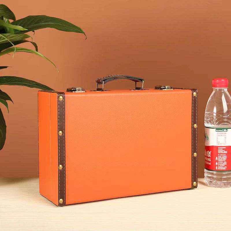 Estojo de couro portátil vintage para guardar joias, antiquado, desktop, desordem, certificado, caixa do tesouro, decoração de fotografia