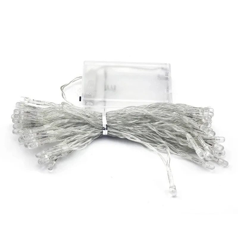 ไฟ LED String 3 * AA แบตเตอรี่ดําเนินการกันน้ํา Fairy ไฟ LED คริสต์มาสสําหรับปาร์ตี้วันหยุดงานแต่งงาน 20M 10M 5M 2M