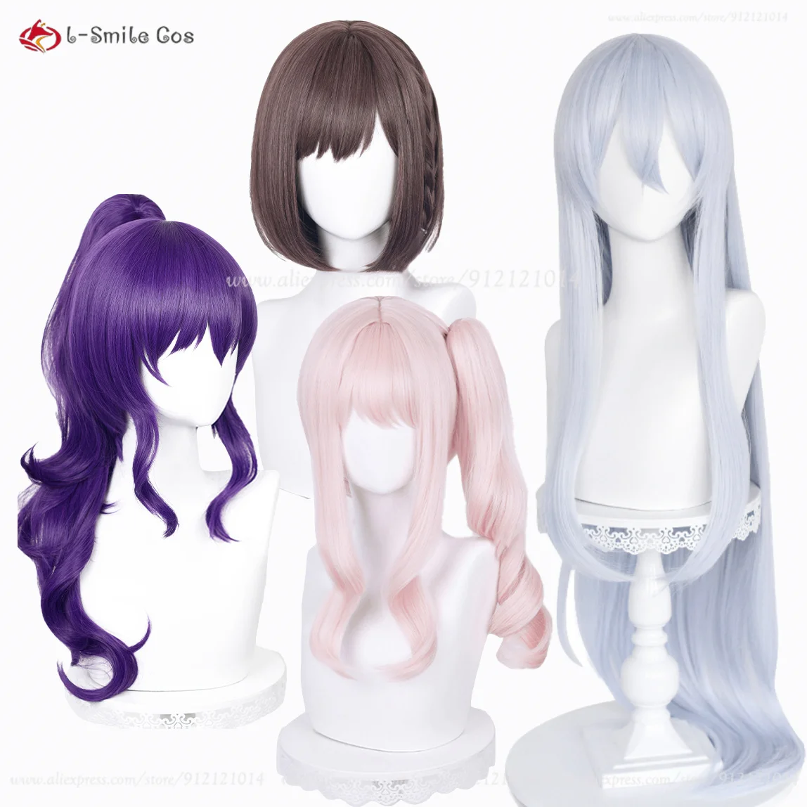 Peluca de pelo sintético resistente al calor para Cosplay, pelo sintético de Anime de alta calidad, Shinonome, Ena, Akiyama, Mizuki, Yoisaki, Kanade, Asahina, Mafuyu, fiesta