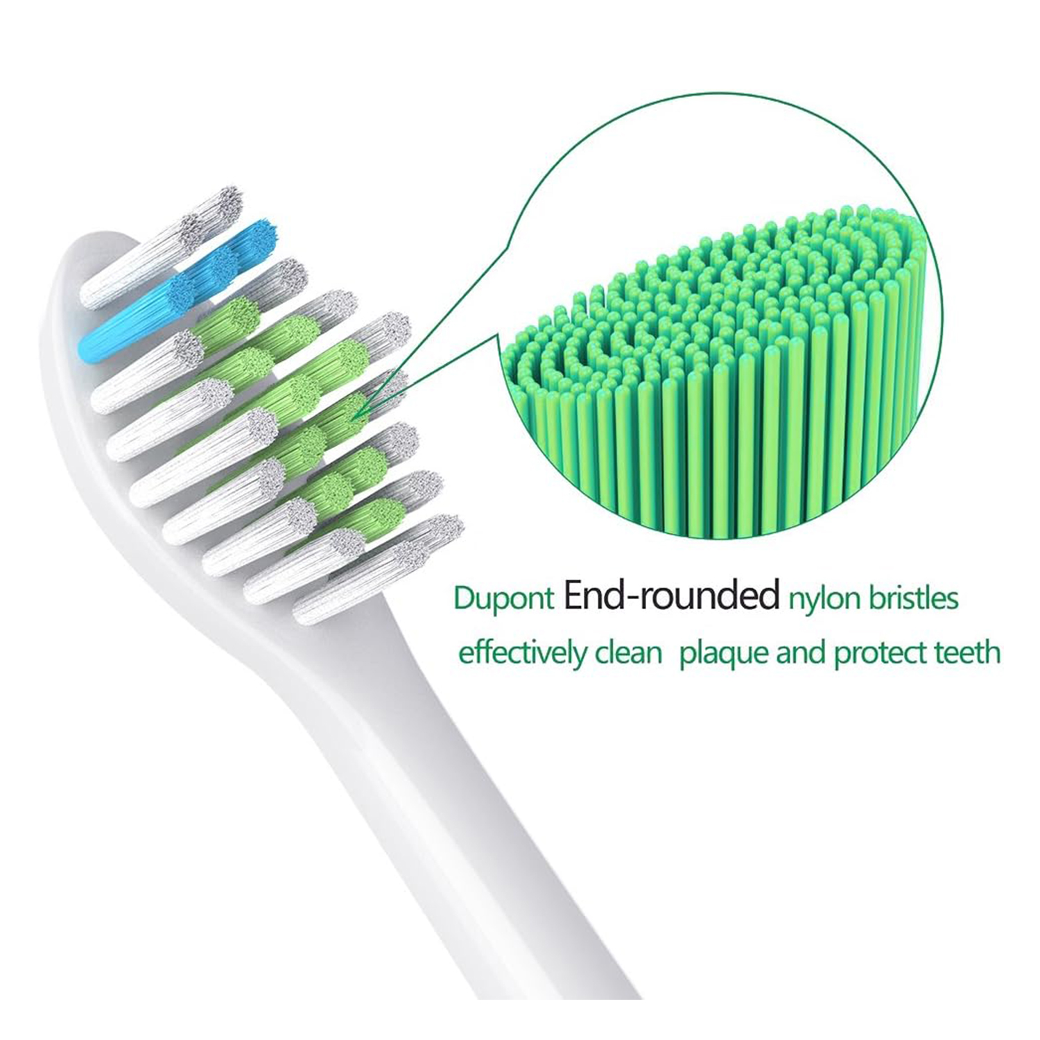 4pcs Replacement Brush Head Compatible with PH Sonic Care Diamondclean Electric Toothbrush