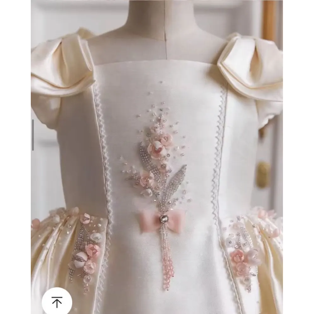 Robes à fleurs personnalisées pour bébé fille, jolie robe de bal pour fête d'anniversaire pour enfants, jak dleя дев®чки 2025