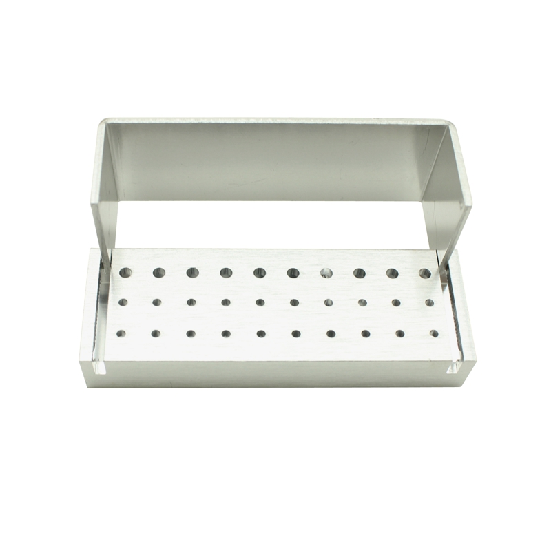 1pcs Dental Burs เจาะฆ่าเชื้อบล็อก FG Bur RA Bur ฆ่าเชื้อผู้ถือ Autoclavable อลูมิเนียม 30 หลุมทันตกรรมวัสดุ