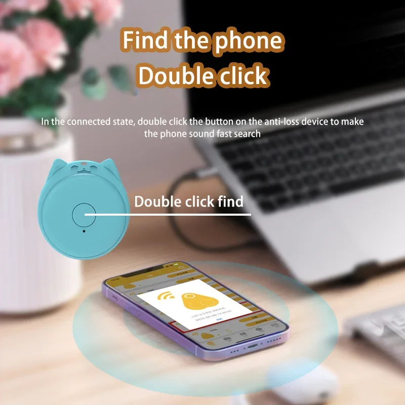 XIAOMI Mini GPS Tracker Device Smart Anti-Lost Reminder For Pets Kids Bag Wallet 5G Bluetooth Portable Finder Tracking Locator