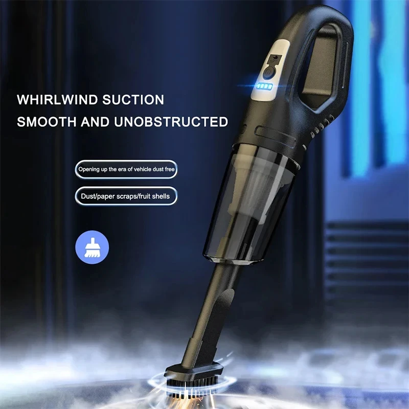 Xiaomi MIJIA 69980000 Pa Aspirador de pó para carro 120W de alta potência com carga USB portátil sem fio aspirador de pó forte sucção para casa de carro