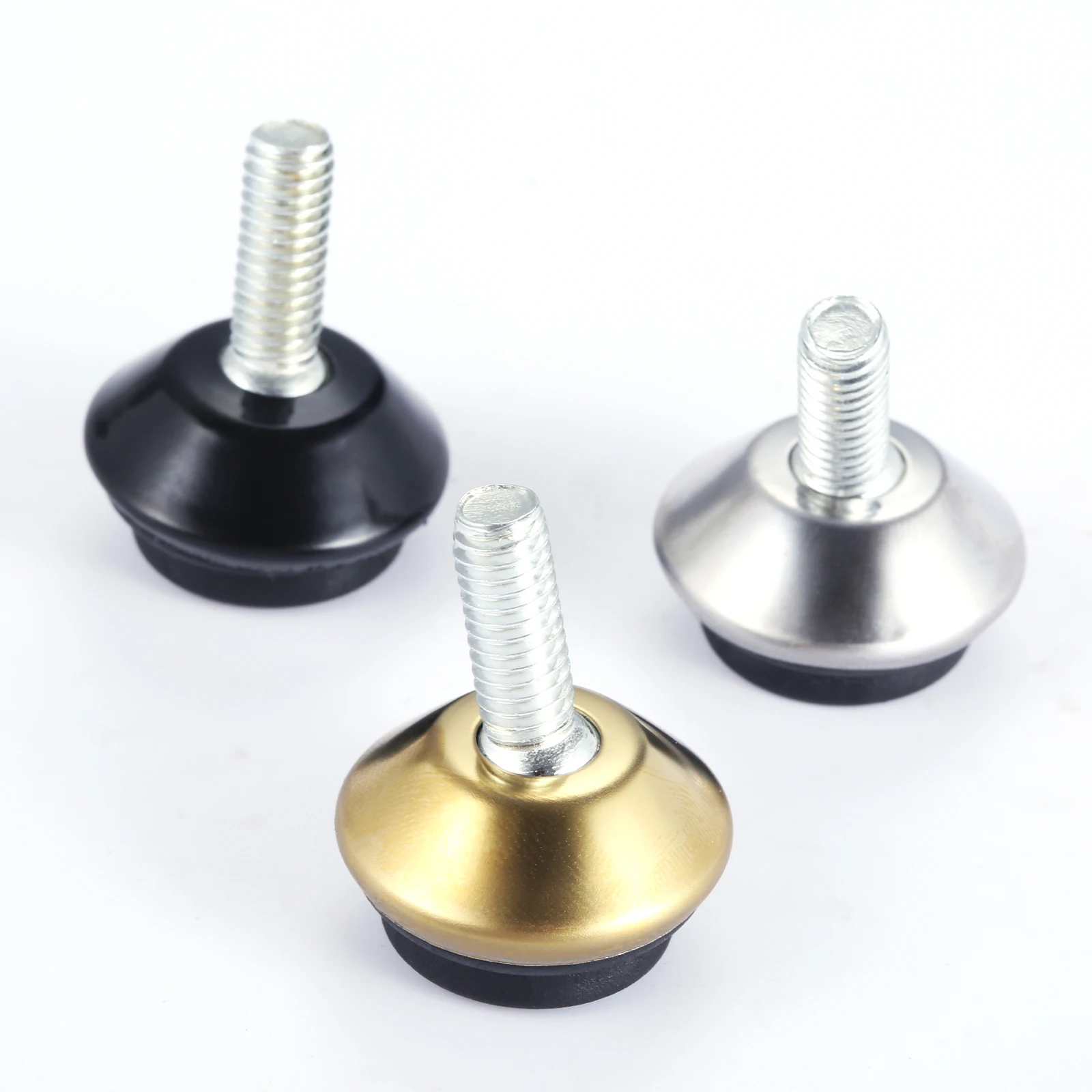 8 Chiếc M6 Chủ Đề Đồ Nội Thất Levelers Điều Chỉnh Đồ Chân Bàn San Bằng Chân Miếng Lót Đen Căn Cứ Bàn Ghế Tủ Nâng
