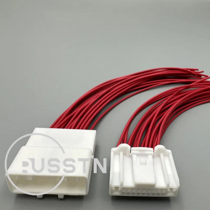 1 Set 20 Pin Auto CD DVD Player Wire Connector Car Navigation Modification Cable Socket AC Assembly For Nissan 1674646-1