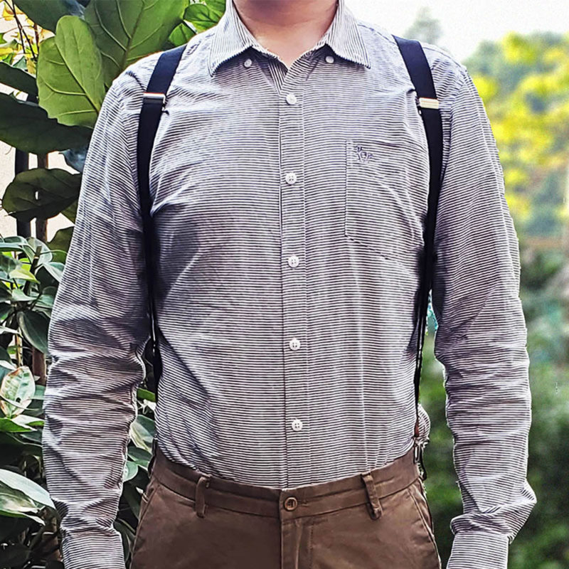 Tirantes para hombre, Clips para adultos, tirantes tipo X, correa elástica ajustable, tirantes anchos, suspensorio de trabajo para hombre, 1 ud., novedad de 2023