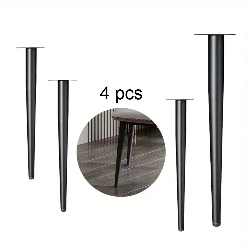 4 pezzi Accessori per gambe per mobili Gambe per mobili Gambe per mobili in metallo Sostituzione Soggiorno Camera da letto Tavolo Armadietto Piedini per supporto TV
