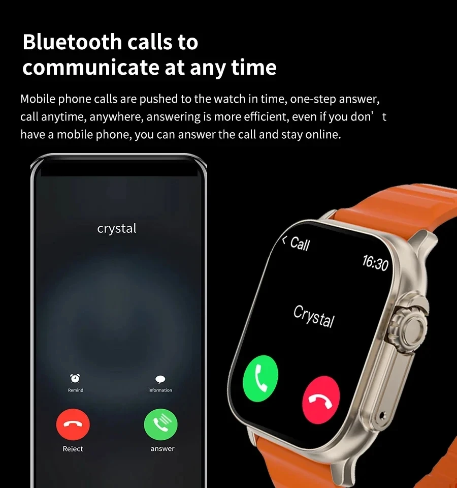 Original t900 ultra 2 relógio inteligente 49mm das mulheres dos homens bluetooth chamada bt jogo de música carregamento sem fio nfc smartwatch para android ios