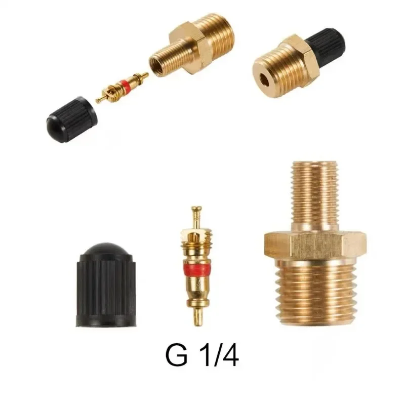 自動車用タイヤバルブコア,オートバイ用チューブレスネジ,タイヤ空気圧監視銅バルブ,1/4 npt,1/8 npt,m10 x 1