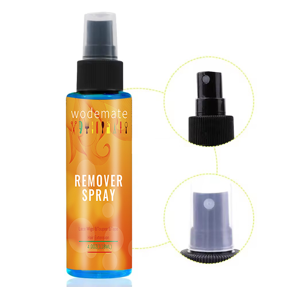 Removedor de pegamento para pelucas de encaje, Spray removedor de pegamento de queratina, herramienta de maquillaje para peluquín con cierre, 118ML