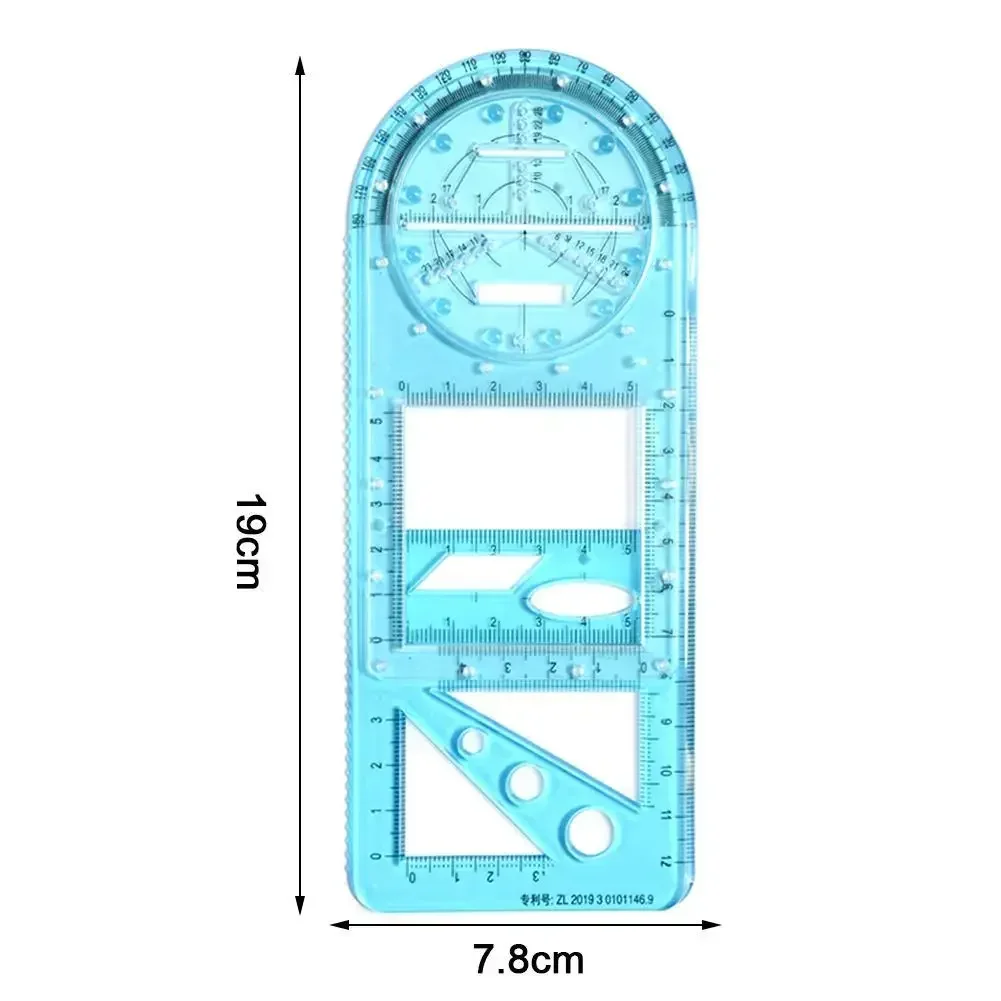 Per la scuola attività scolastiche primarie multifunzionali disegno righello geometrico triangolo righello bussola goniometro set strumento di misurazione