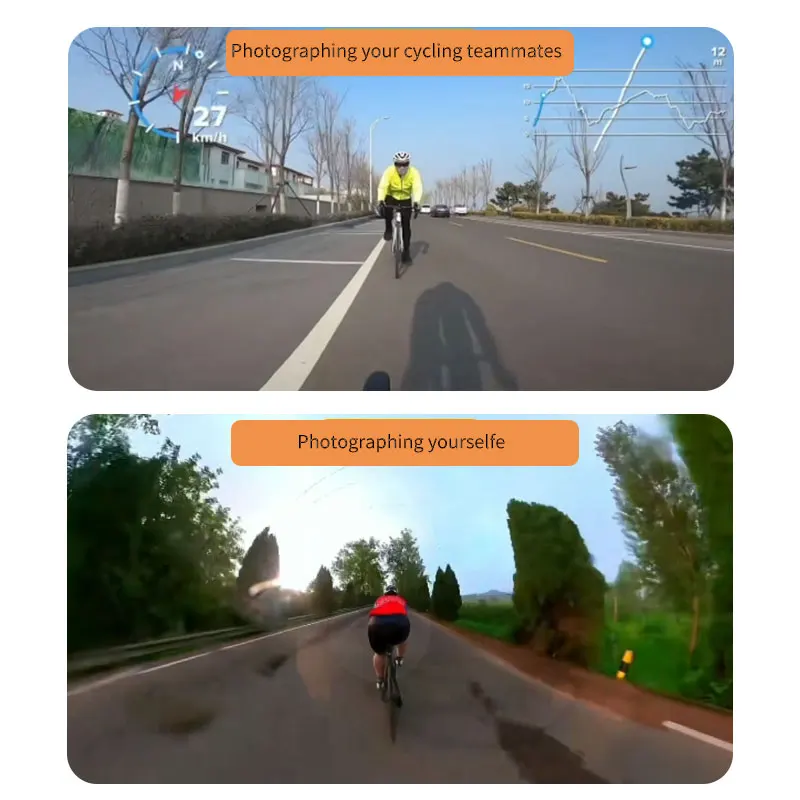 Camsteer Premium Bicycle Backseat Third Person View Mount for GoPro Hero 13 12 11 Insta360 X5 X4 X3 Ace Pro2 DJI Osmo360 Cameras