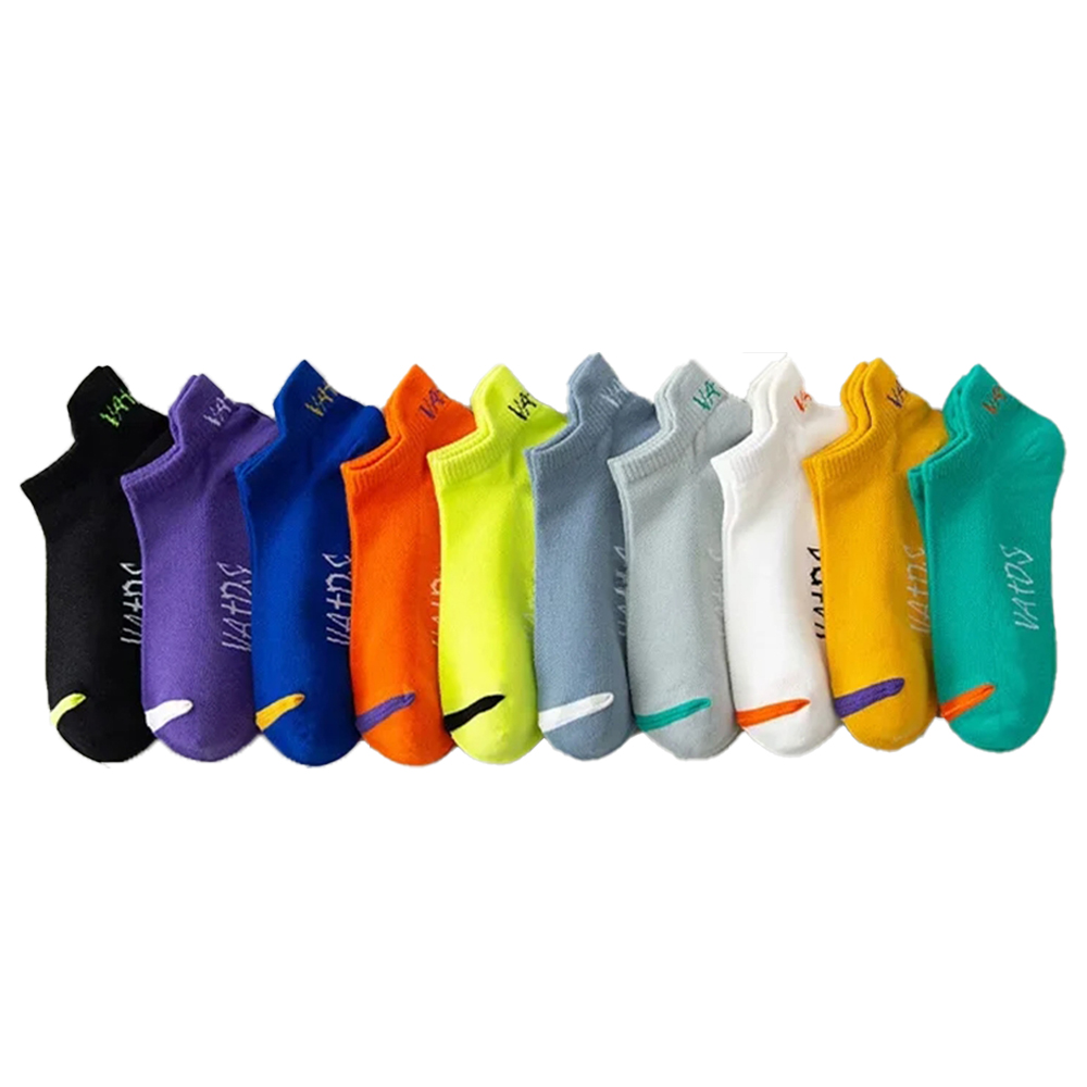 5/10/20/30 paires hommes cheville chaussettes à la mode lettre sport Style anti-odeur absorbant la sueur respirant Invisible chaussettes de course