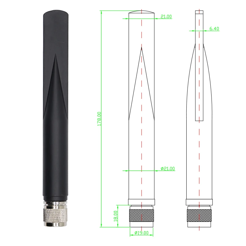 Antena LORA de largo alcance 868MHz 915MHz NB IoT omni conector tipo N antena para nudos solares meshtásticos/repetidores/dispositivos Slinkdsco