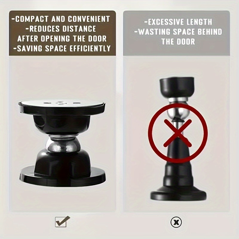Roestvrijstalen deurstopper Magnetische deurstopperhouder Antibotsing Winddicht Sterke mute Deurstopper Free-Punch Deurzuiging Nieuw