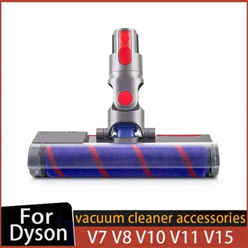 Spazzola a rullo morbido per Dyson V7 V8 V10 V11 SV12 V15 Cordless Stick Aspirapolvere Parti Attacco per pavimenti in legno