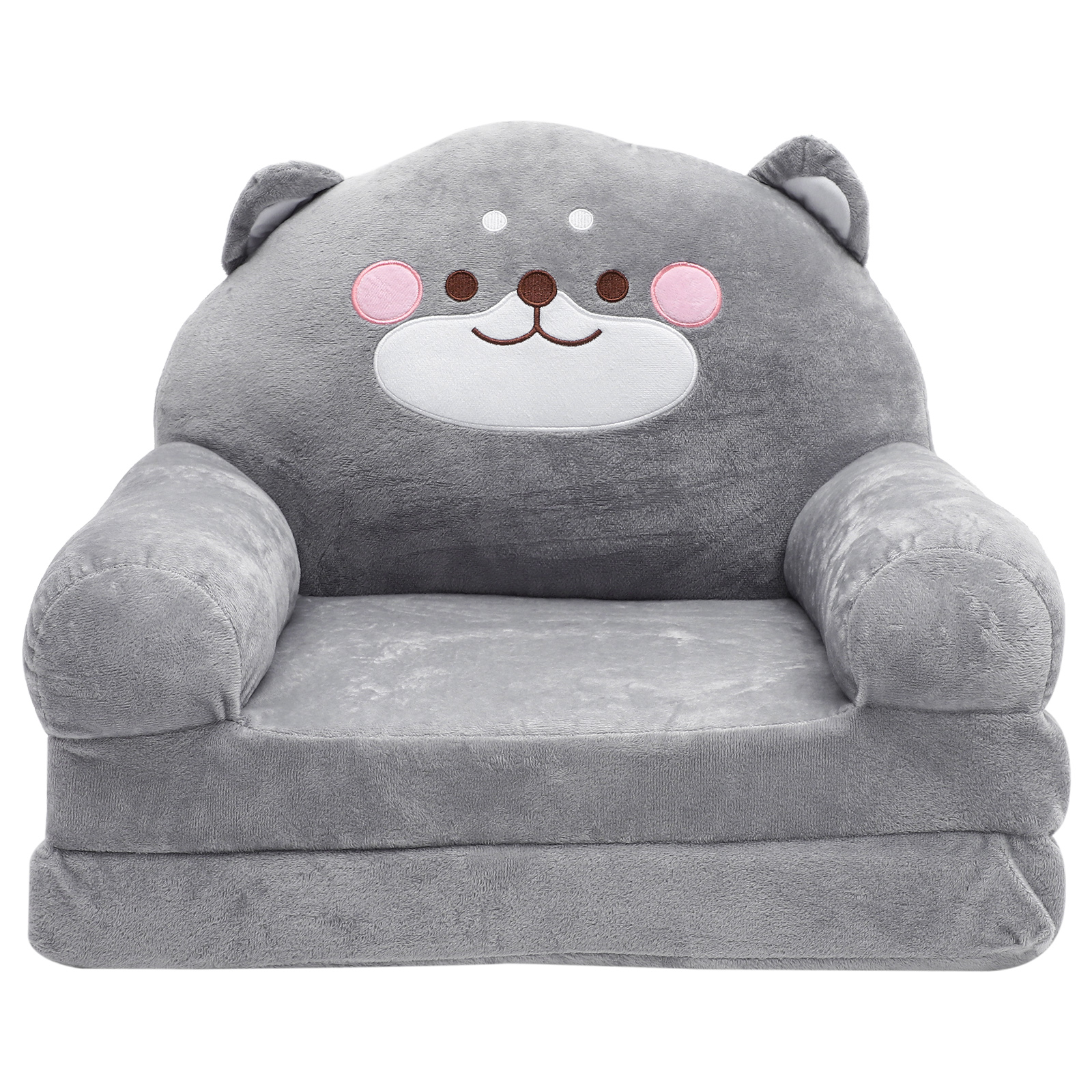 Sofa Children Cozy Chair Child Elephant Folding Sofa Plush Foldable Backrest Chairs Cartoon Armchair for Playroom Bedroom