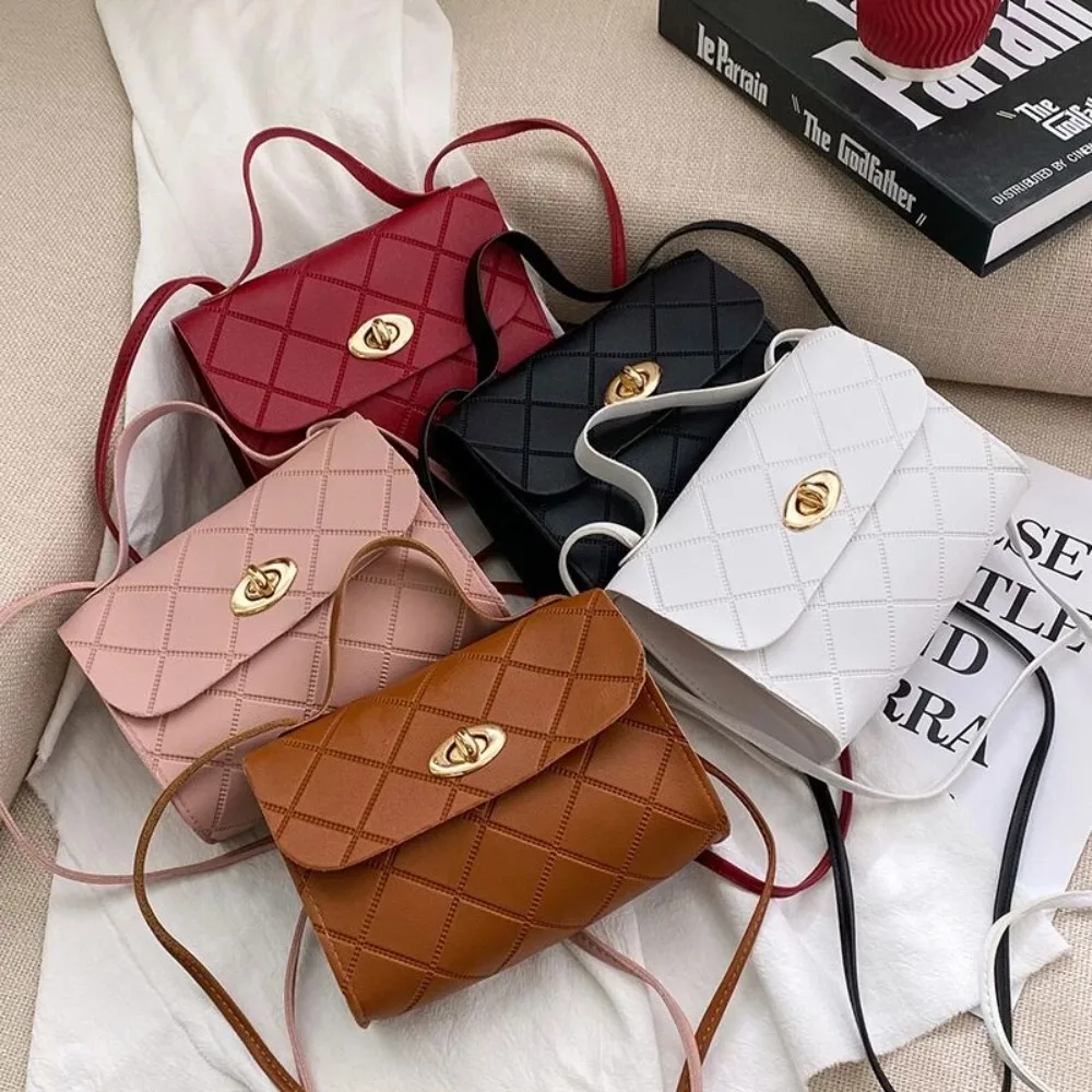 Bolsa mensageiro pequena para mulheres, bolsa de ombro feminina, bolsas crossbody casuais, mini bolsas para senhoras, moda menina, nova tendência