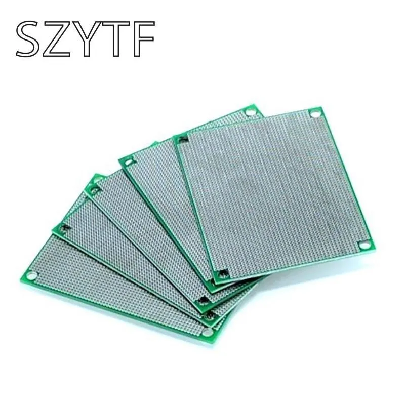 5 piezas/lote 6X8CM espaciado 1,27 tablero universal, tablero de prueba de PCB HASL de 1,6mm de espesor