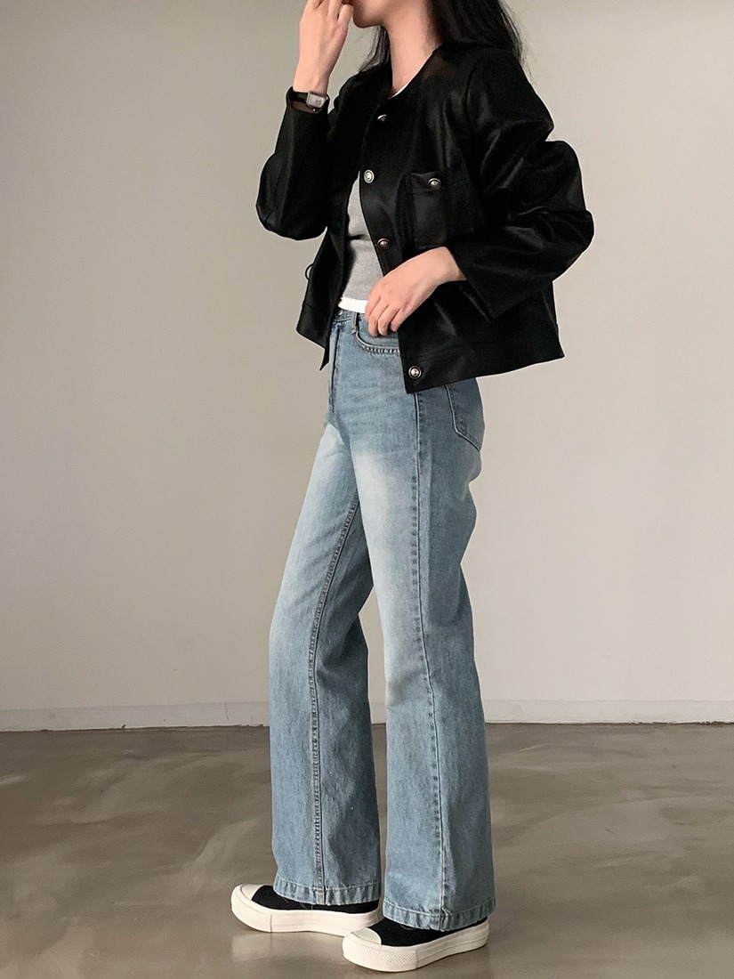 シックな初秋レトロスタイリッシュなシングルボタンルーズカジュアルPUレザージャケット長袖ショートアウターレディースファッション