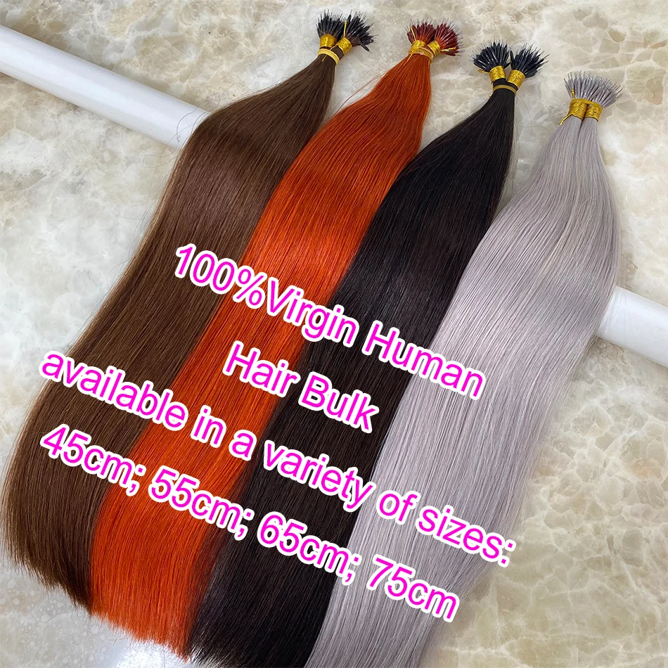 Micro anel extensão de cabelo ombre 100% virgem extensões de cabelo humano nano anel micro contas ponta grossa cabeça cheia 18 "-30" extensões