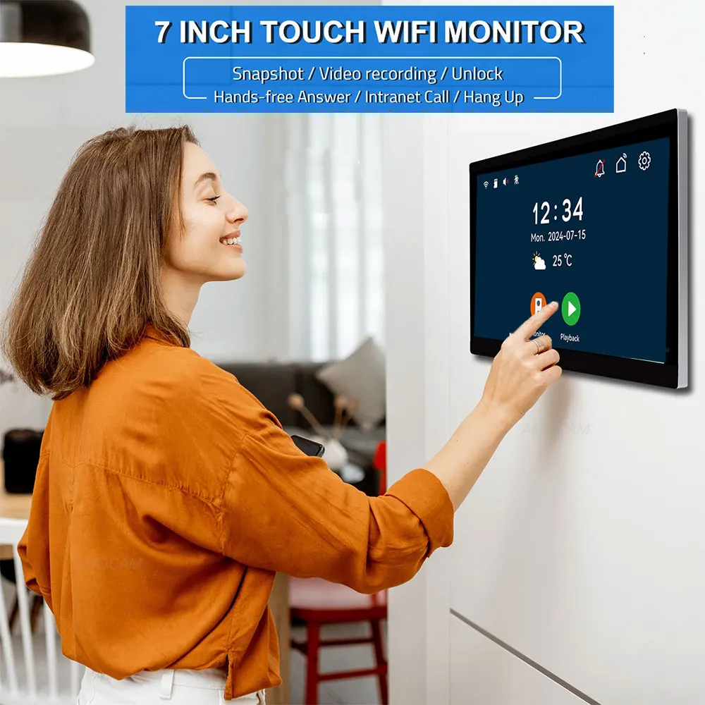 1080P Tuya Smart Türklingel Kamera Home Video Intercom Wifi 2 Drähte 7/10 Zoll Drahtlose Video-türsprechanlage 5-in-1 NFC Entsperren