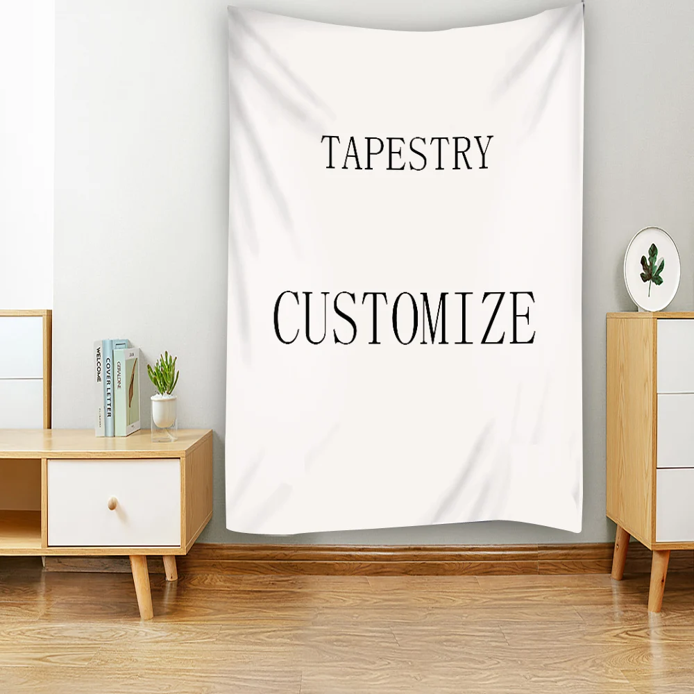 Customized Tapestry Boho Mandala Tapestries Witchcraft Wall Tapestry Print Your Photo Hippie Wall Hanging Blanket Tapestry