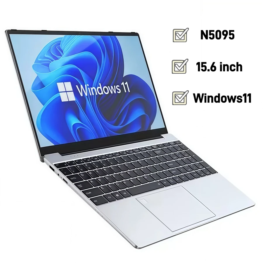 Intel N5095 15,6" IPS gaming-laptops draagbare notebook pc 16GB 32GB DDR4 512G / 1TB SSD Windows11 Verlicht toetsenborddeals