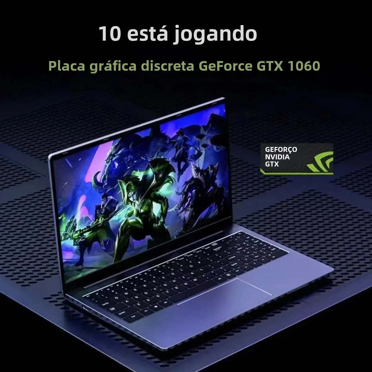 2024 16BK Intel 12th N95 Laptop Tela IPS de 15,6 polegadas 16G 32GB RAM NVIDIA GTX 1060 4G Computador de aprendizagem de escritório Windows 10 11 Pro