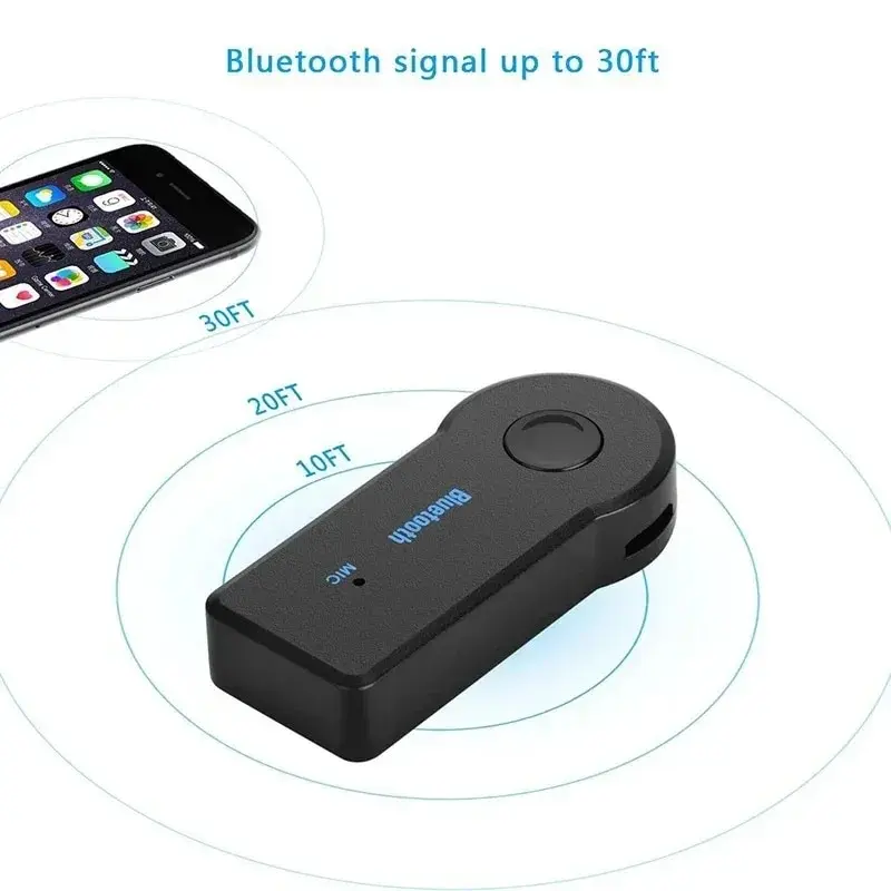 2 in 1 Wireless Bluetooth 5.0 ตัวรับสัญญาณอะแดปเตอร์แจ็ค 3.5 มม.สําหรับเครื่องเสียงรถยนต์ Aux A2dp หูฟัง Reciever แฮนด์ฟรี