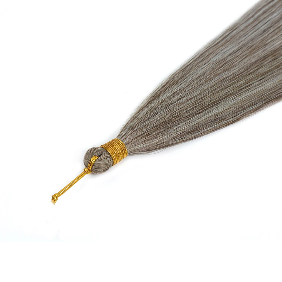 22 zoll Ariel Gerade Gestrickte Haar Bundles 3 Teile/los Häkeln Haar Extensions Für Zöpfe Ombre Grau Lila Synthetische Flechten Haar