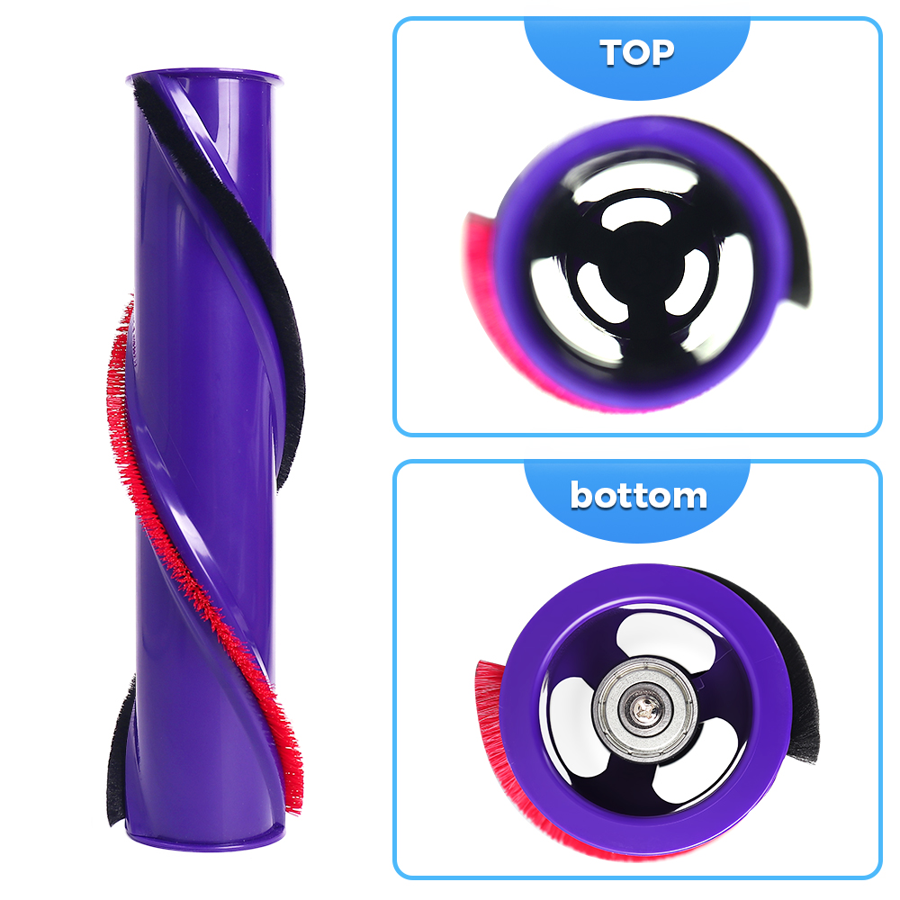 Soft Roller Brush Replacement Accessories Compatible For Dyson V6 V8 V10 V11 Vacuum Cleaner Spare Part Carpet Brushroll Bar