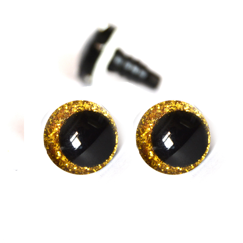 20 шт., 12 мм, 14 мм, 16 мм, 18 мм, 20 мм, 25 мм, круглые мультяшные блестящие игрушки, безопасные глаза, глаза куклы, глаза со шайбой для глаз ручной росписи