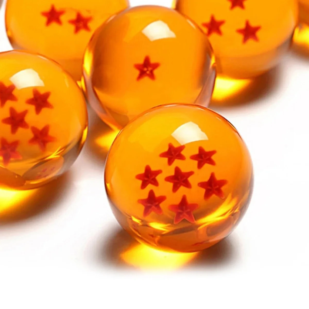 Dragon Ball Z 3,5 cm Estrelas Bola de Cristal Anime Laranja Cristal Enfeites de Mesa Coleção de Brinquedos para Crianças Presente