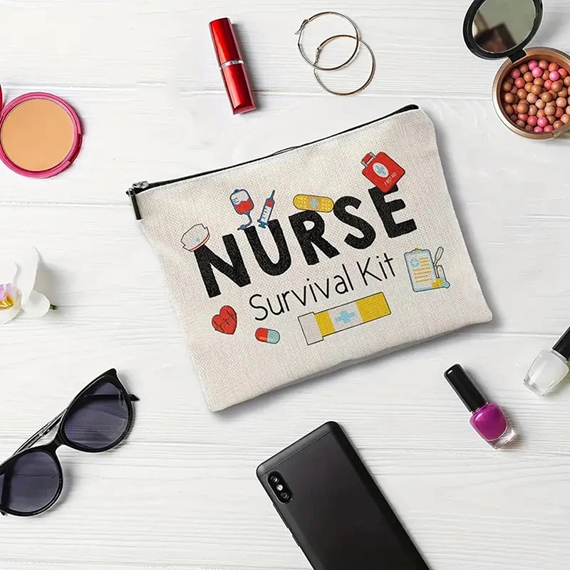 Krankenschwester-Make-up-Tasche, Geschenk, Notfallraum, Krankenschwester-Reißverschlusstasche, ICU, Krankenschwester, Wertschätzung, Kosmetiktasche, Krankenschwester, Abschlussgeschenk