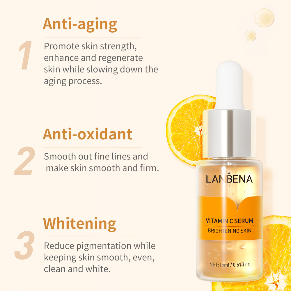 Lanbena Vc Serum Hydraterende En Verhelderende Vitamine C Essentie Whitening 15Ml