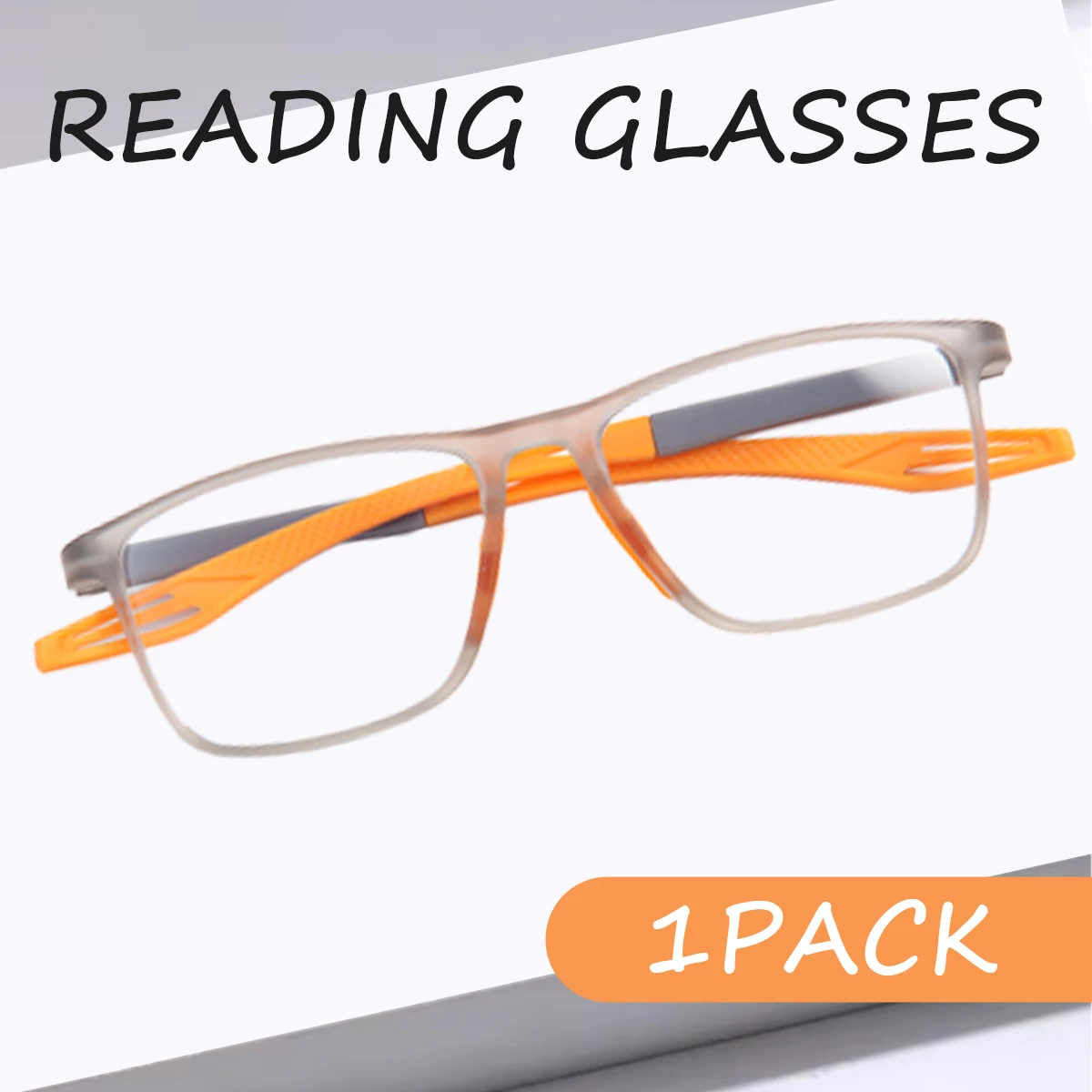1 แพ็ค Anti Blue Light Square Prescription แว่นตาผู้หญิงผู้ชายฤดูใบไม้ผลิขาสายตายาวแว่นตา + 1.0 ถึง + 3.0