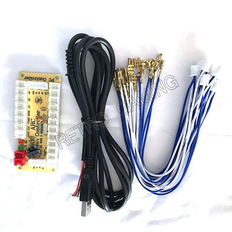 Neue Null Verzögerung USB Encoder zu PC Joystick und Taste Für MAME & Fight Stick Steuert DIY Arcade Spiel Machina Kit Teile